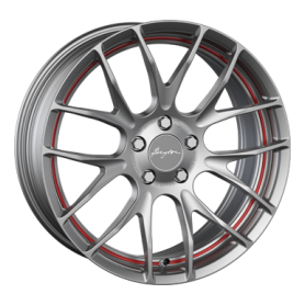 Jante aluminium Breyton Race GTS-R, 8,5x18 ET48 5x120 72,5, matt gun red circle undercut