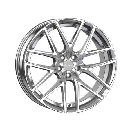 Jante aluminium Breyton Hibonit, 8,5x20 ET24 5x112 66,5, hyper silver