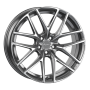 Jante aluminium Breyton Hibonit, 8,5x20 ET24 5x112 66,5, matt gun polished face