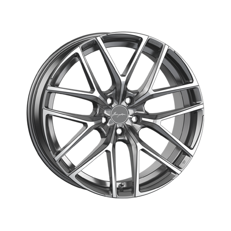 Jante aluminium Breyton Hibonit, 8,5x20 ET35 5x112 66,5, matt gun polished face