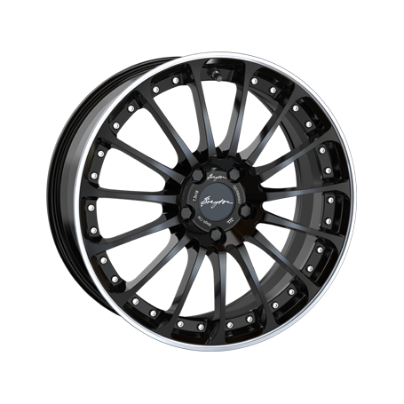Jante aluminium Breyton Magic CW, 8,5x19 ET52 5x112 66,5, glossy black with polished lip