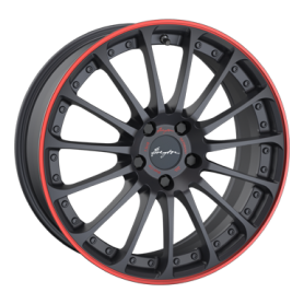Jante aluminium Breyton Magic CW, 8,5x19 ET52 5x112 66,5, matt grey with red anodized lip