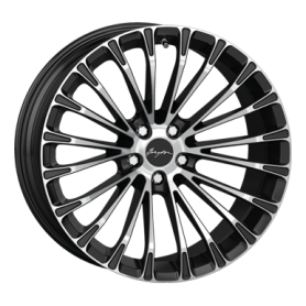 Jante aluminium Breyton Race LS 2, 11,5x22 ET30 5x120 74, matt black polished face