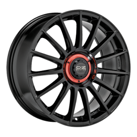 Jante aluminium OZ Superturismo Evoluzione, 8x18 ET45 5x112 66,7, gloss black + red lettering