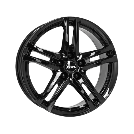 Jante aluminium Rial Bavaro, 6,5x16 ET38 5x105 56,6, schwarz glänzend