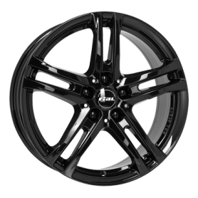 Jante aluminium Rial Bavaro, 8x18 ET48 5x108 70,1, schwarz glänzend