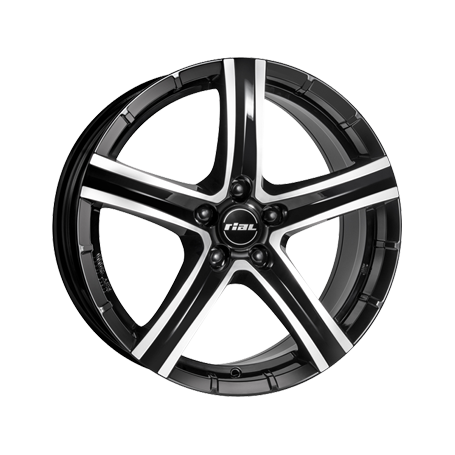 Jante aluminium Rial Quinto, 9x19 ET50 5x150 110,1, diamant-schwarz frontpoliert