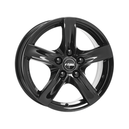 Jante aluminium Rial Arktis, 8x18 ET45 5x108 63,4, diamant schwarz