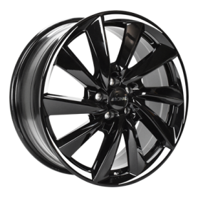 Jante aluminium Ronal R70, 8,5x18 ET40 5x114,3 64,1, jetblack white tail