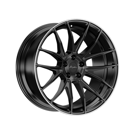 Jante aluminium Breyton Race GTX, 8,5x20 ET30 5x112 66,5, matt black with polished lip