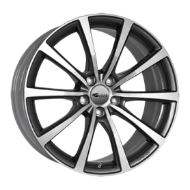 Jante aluminium Brock B32, 10x22 ET26 5x120 72,6, himalaya grey vollpoliert