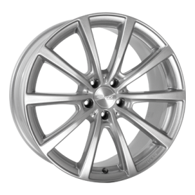 Jante aluminium Brock B32, 9,5x19 ET58 5x130 71,5, kristallsilber