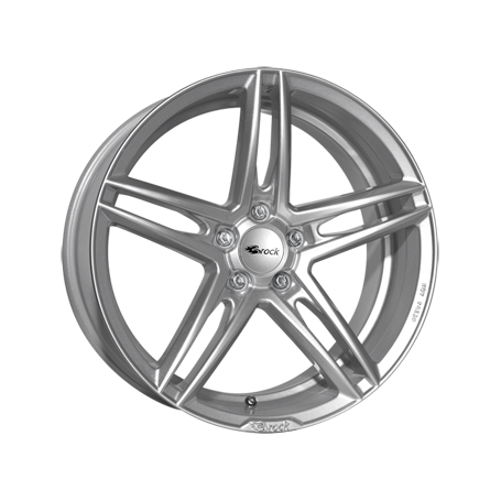 Jante aluminium Brock B33, 8x17 ET45 5x114,3 72,6, kristallsilber