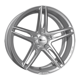 Jante aluminium Brock B33, 8,5x18 ET45 5x114,3 72,6, kristallsilber