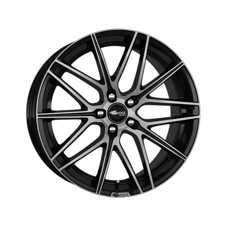 Jante aluminium Brock B34, 8,5x19 ET45 5x108 72,6, schwarz glanz vollpoliert