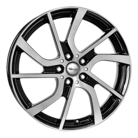 Jante aluminium Brock eB1, 5x19 ET43 5x112 66,7, schwarz glanz vollpoliert