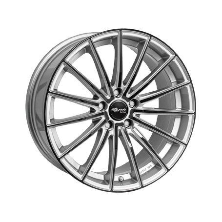 Jante aluminium Brock B36, 8x18 ET35 5x112 66,6, kristallsilber black