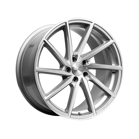 Jante aluminium Brock B37, 8x18 ET35 5x114,3 72,6, kristallsilber vollpoliert