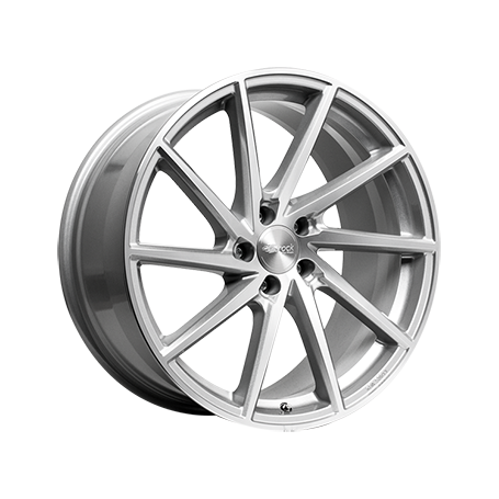 Jante aluminium Brock B37C, 9,5x20 ET32 5x120 72,6, kristallsilber vollpoliert