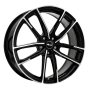 Jante aluminium Brock B38, 8x20 ET35 5x120 72,6, schwarz glanz vollpoliert