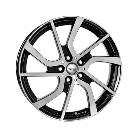 Jante aluminium Brock eB1, 5x19 ET28 5x112 66,7, schwarz glanz vollpoliert