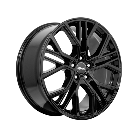 Jante aluminium Brock B41, 8,5x19 ET52 5x130 84,1, schwarz glanz