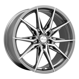 Jante aluminium Brock B42, 8,5x19 ET42 5x112 66,6, ferric grey poliert