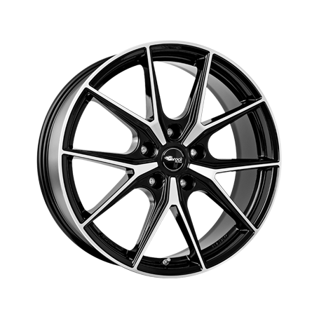 Jante aluminium Brock B40, 9x20 ET45 5x120 65,1, schwarz glanz vollpoliert