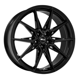 Jante aluminium Brock B42, 9,5x20 ET45 5x114,3 64,1, schwarz glanz