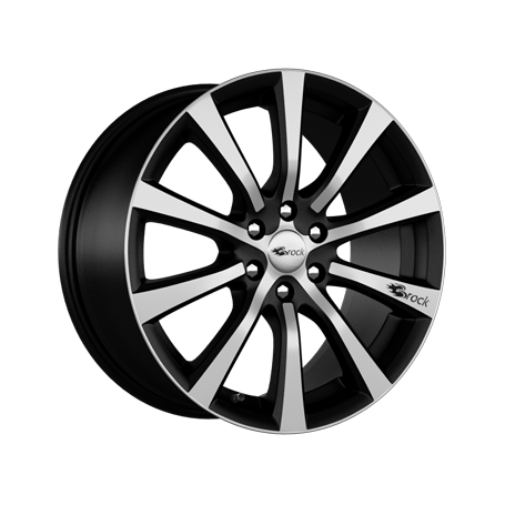 Jante aluminium Brock B21, 8x18 ET30 6x114,3 66,1, schwarz matt vollpoliert