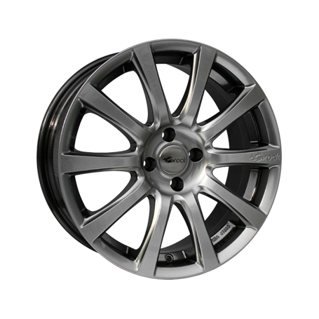 Jante aluminium Brock B21, 8x18 ET35 4x108 63,4, chromsilber