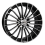 Jante aluminium Brock B24, 7,5x17 ET48 5x114,3 72,6, schwarz glanz vollpoliert