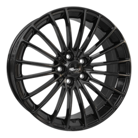 Jante aluminium Brock B24, 8x18 ET46 5x115 70,2, schwarz glanz