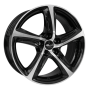 Jante aluminium Brock B25, 6,5x15 ET27 5x98 58,1, schwarz glanz vollpoliert