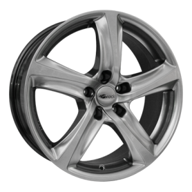 Jante aluminium Brock B25, 8x18 ET35 5x112 66,6, chromsilber