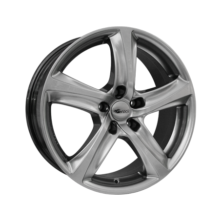 Jante aluminium Brock B25, 8x18 ET45 5x112 66,6, chromsilber