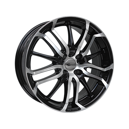 Jante aluminium Brock B26, 7,5x17 ET25 4x108 65,1, schwarz glanz vollpoliert