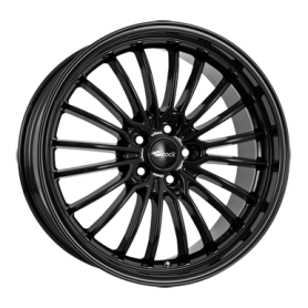 Jante aluminium Brock B24GP, 9,5x19 ET15 5x120 72,6, schwarz glanz