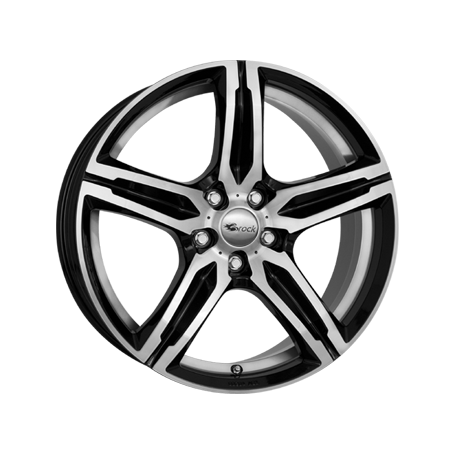 Jante aluminium Brock B29, 7,5x17 ET45 5x108 72,6, schwarz glanz vollpoliert