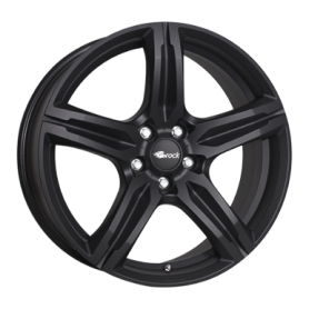 Jante aluminium Brock B29, 8x18 ET30 5x112 66,6, schwarz klar matt