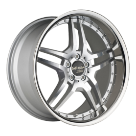 Jante aluminium Barracuda Vegas, 9,5x19 ET48 5x112 73,1, bright silver polished randpoliert