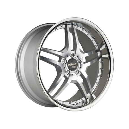 Jante aluminium Barracuda Vegas, 9,5x19 ET48 5x112 73,1, bright silver polished randpoliert