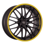 Jante aluminium Barracuda Voltec T6, 8x17 ET45 5x112 73,1, PureSports / Color Trim gelb