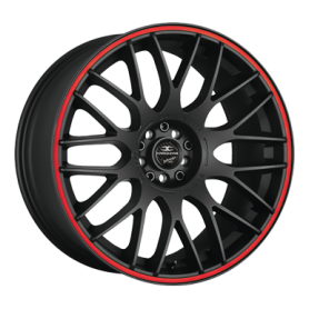 Jante aluminium Barracuda Karizzma, 7,5x17 ET35 4x100 73,1, PureSports / Color Trim rot