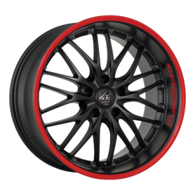 Jante aluminium Barracuda Voltec T6, 7x17 ET33 4x100 56,6, PureSports / Color Trim rot