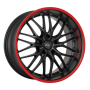 Jante aluminium Barracuda Voltec T6, 8,5x19 ET38 5x112 57,1, PureSports / Color Trim rot