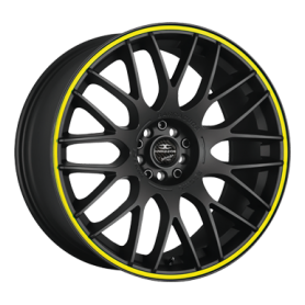 Jante aluminium Barracuda Karizzma, 8x18 ET33 4x108 73,1, PureSports/Color Trim gelb