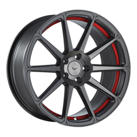Jante aluminium Barracuda Project 2.0, 9x20 ET25 5x120 72,5, mattgunmetal/ undercut Colour Trim rot