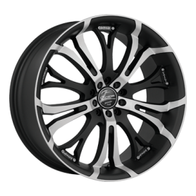 Jante aluminium Barracuda Tzunamee, 7,5x17 ET30 4x100 56,6, mattblack-polished