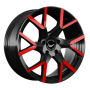 Jante aluminium Barracuda Tzunamee Evo, 9x20 ET40 5x108 73,1, black gloss flashred